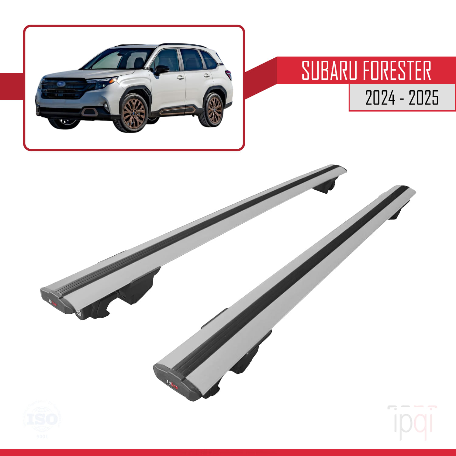 Subaru Forester 2024-2025 Arası ile Uyumlu HOOK Model Ara Atkı Tavan Barı Gri 2 Adet - Görsel 9