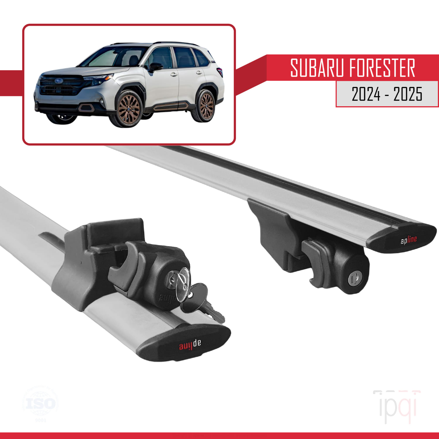 Subaru Forester 2024-2025 Arası ile Uyumlu HOOK Model Ara Atkı Tavan Barı Gri 2 Adet - Görsel 5