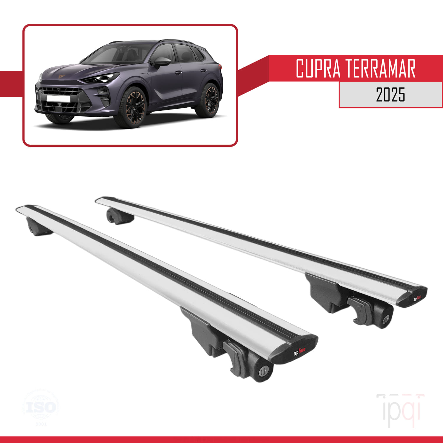 Cupra Terramar 2025-2025 Arası ile Uyumlu HOOK Model Ara Atkı Tavan Barı Gri 2 Adet - Görsel 4