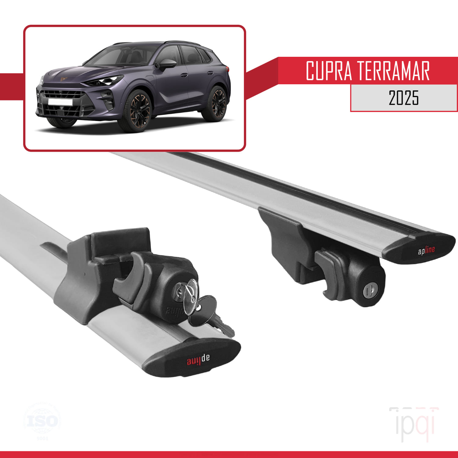 Cupra Terramar 2025-2025 Arası ile Uyumlu HOOK Model Ara Atkı Tavan Barı Gri 2 Adet - Görsel 5