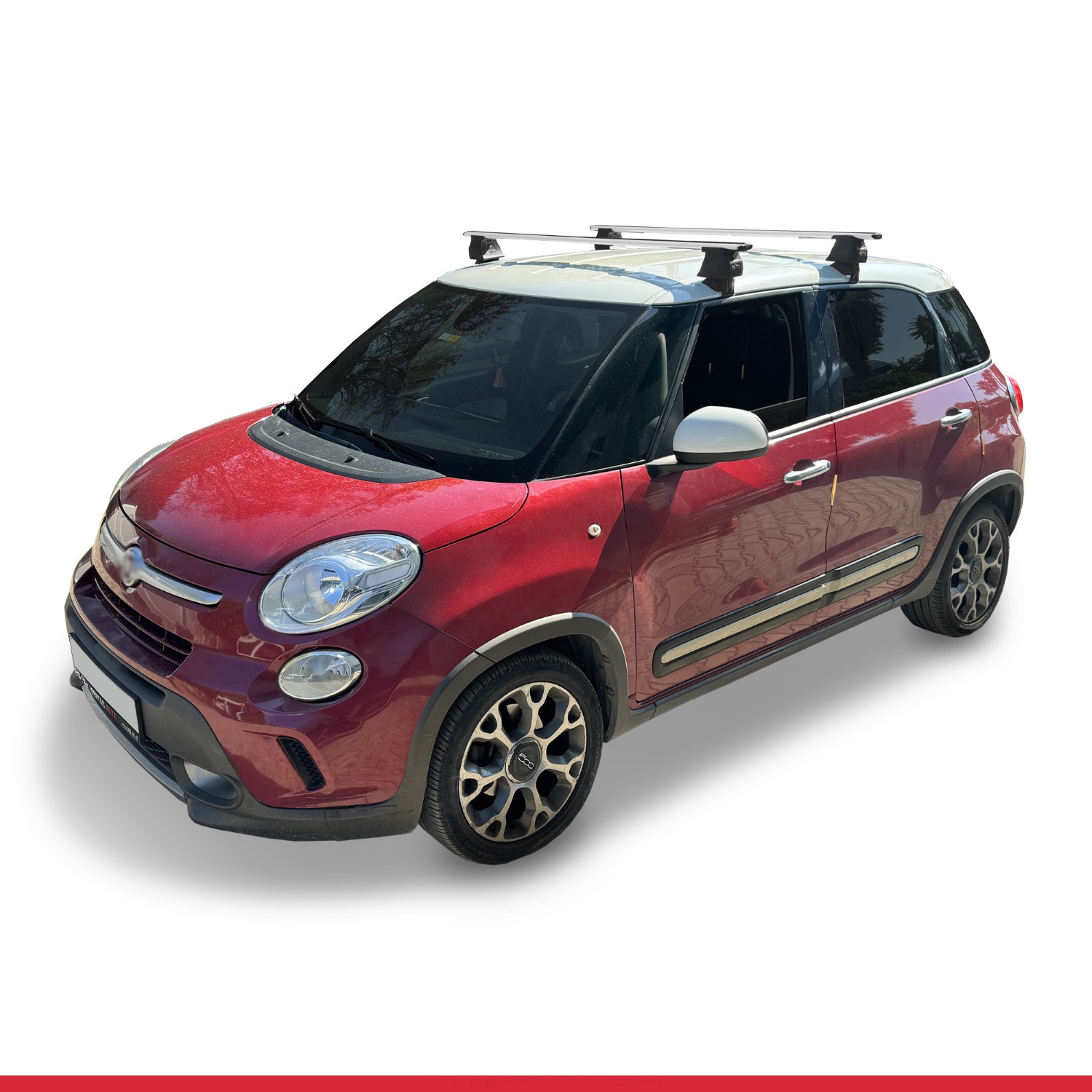 Fiat 500 L 2012-2017 Arası ile Uyumlu ACE-4 Ara Atkı Tavan Barı Gri 2 Adet - Görsel 3