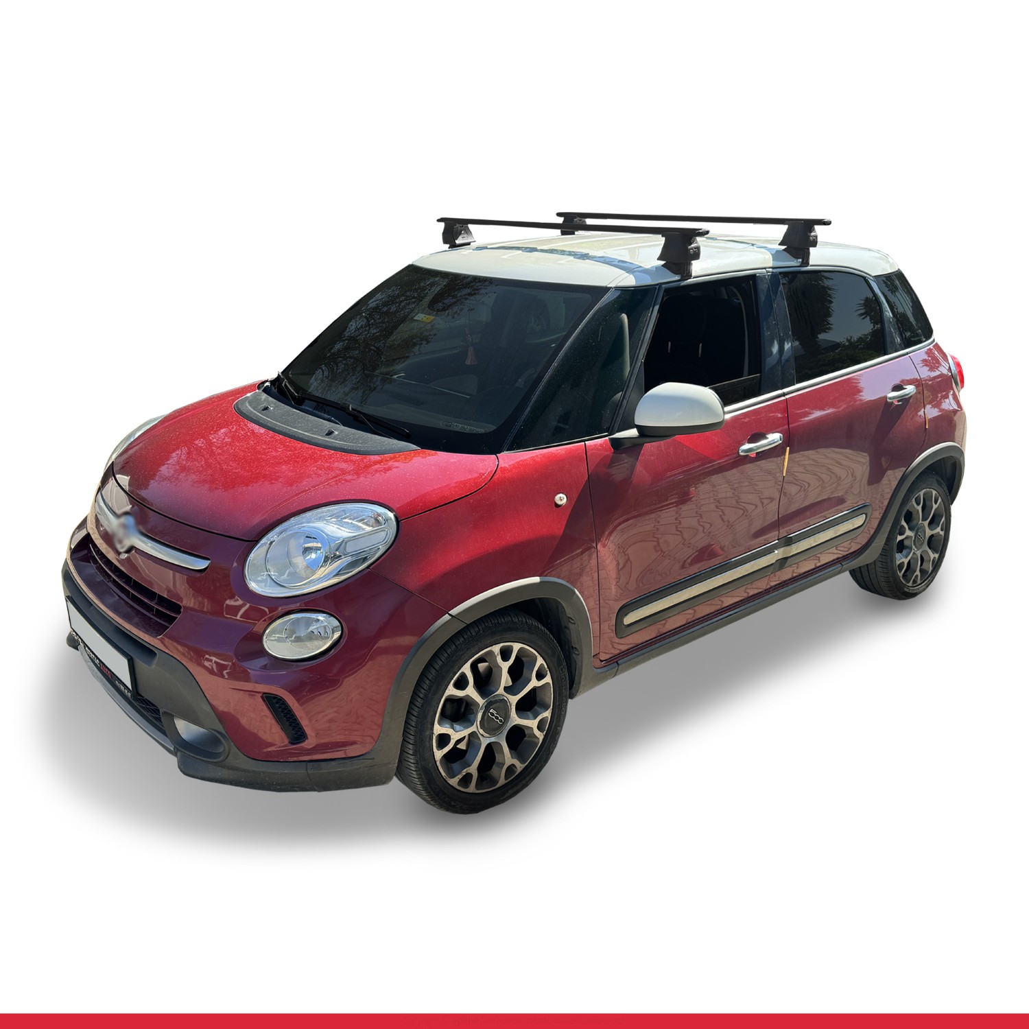 Fiat 500 L 2012-2017 Arası ile Uyumlu ACE-4 Ara Atkı Tavan Barı Siyah 2 Adet - Görsel 3