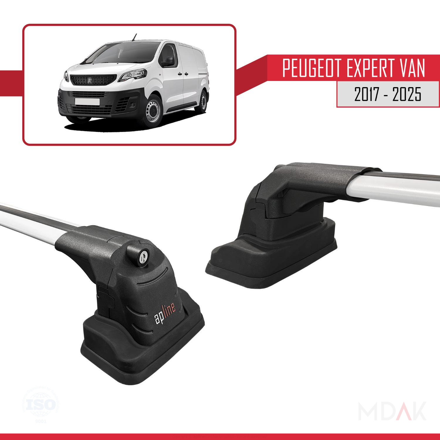 Peugeot Expert VAN 2017-2025 Arası ile Uyumlu ACE-3 Ara Atkı Tavan Barı Gri 2 Adet - Görsel 4